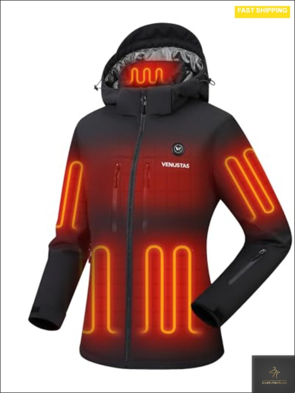 Women's Heated Softshell Jacket with Battery 6 Zones
